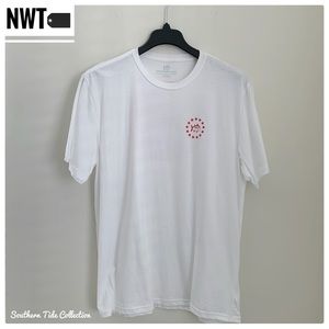 ✨(NWT) SOUTHERN TIDE White with Red Logo Print Crewneck Tee Shirt